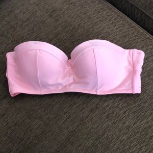 Coral Strapless Swim Top